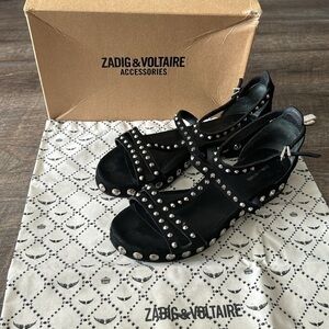 ZADIG&VOLTAIRE Shoes with studs, Size 39